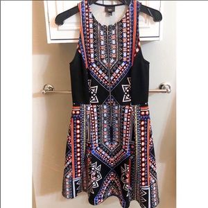 Patterned A-line dress